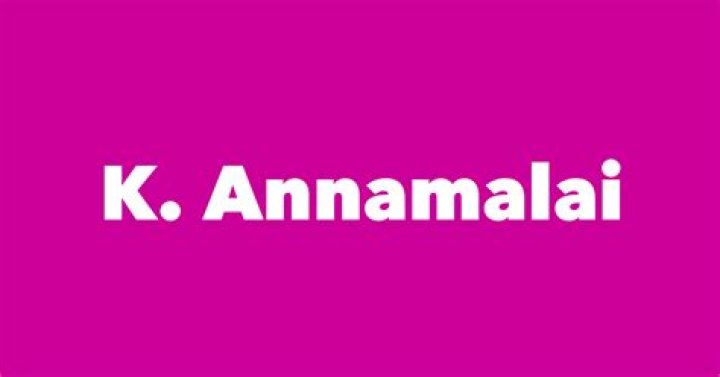 Who Is Annamalai Spouse? Everything You Need To Know