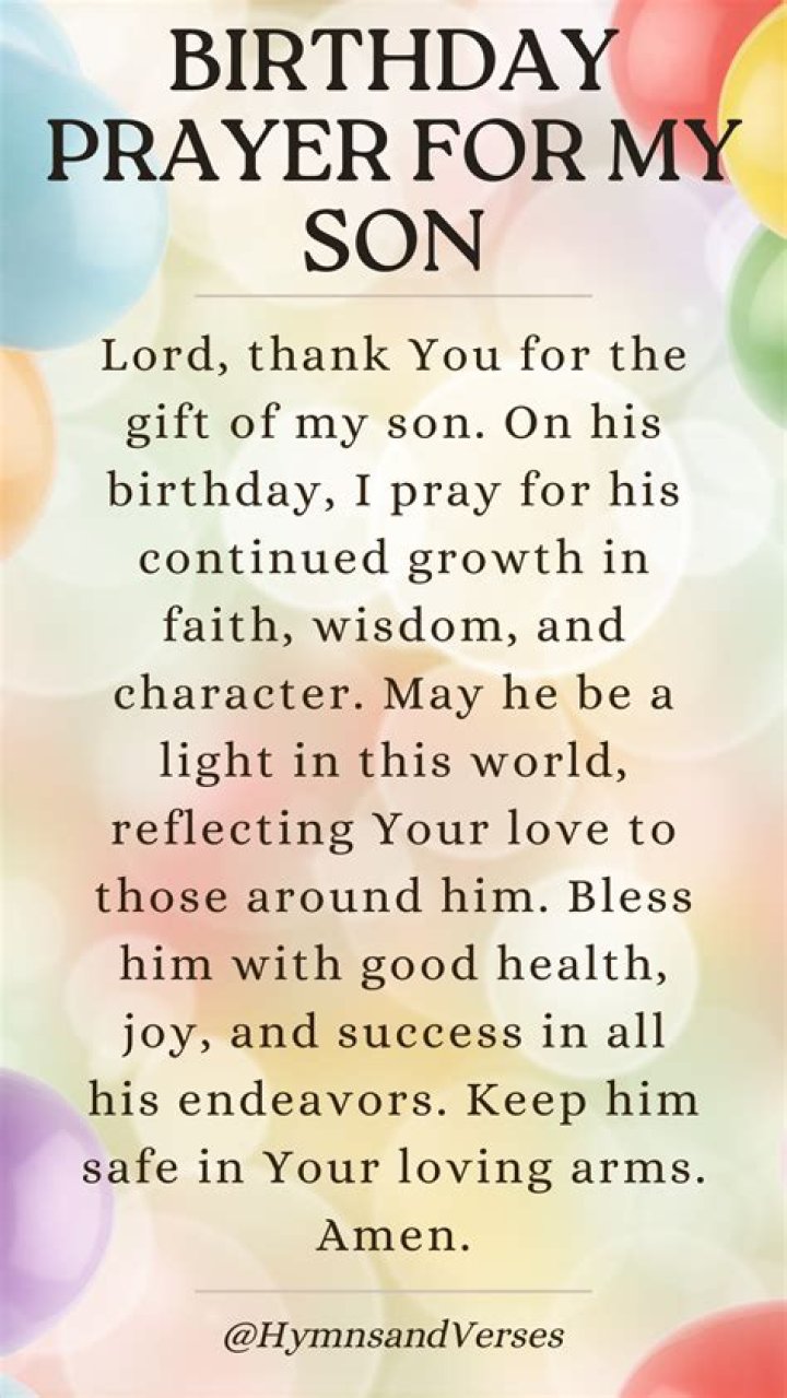 Spiritual Birthday Blessings For The Best Son-in-Law