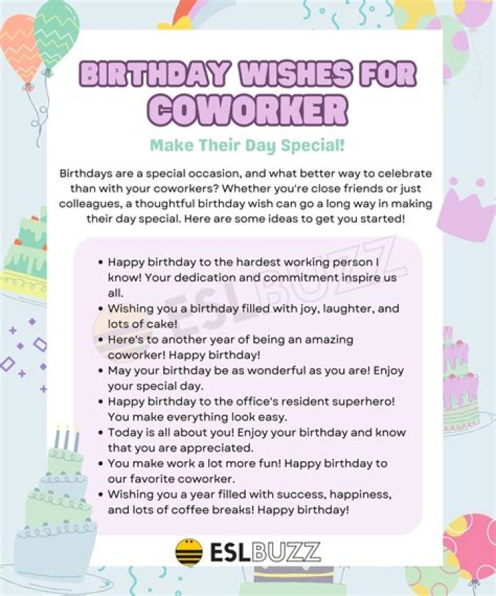 The Essential Guide To Crafting Heartfelt Birthday Wishes For Coworker Friends