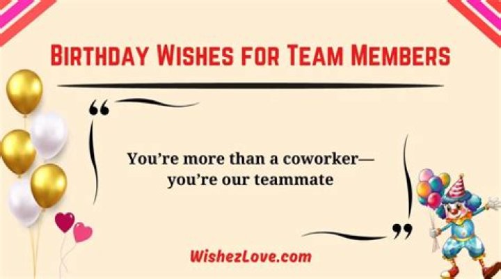 A Special Birthday Wish For A Valued Team Member