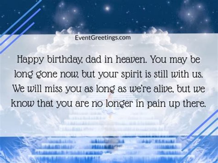 Heartfelt Birthday Wishes For Dad In Heaven