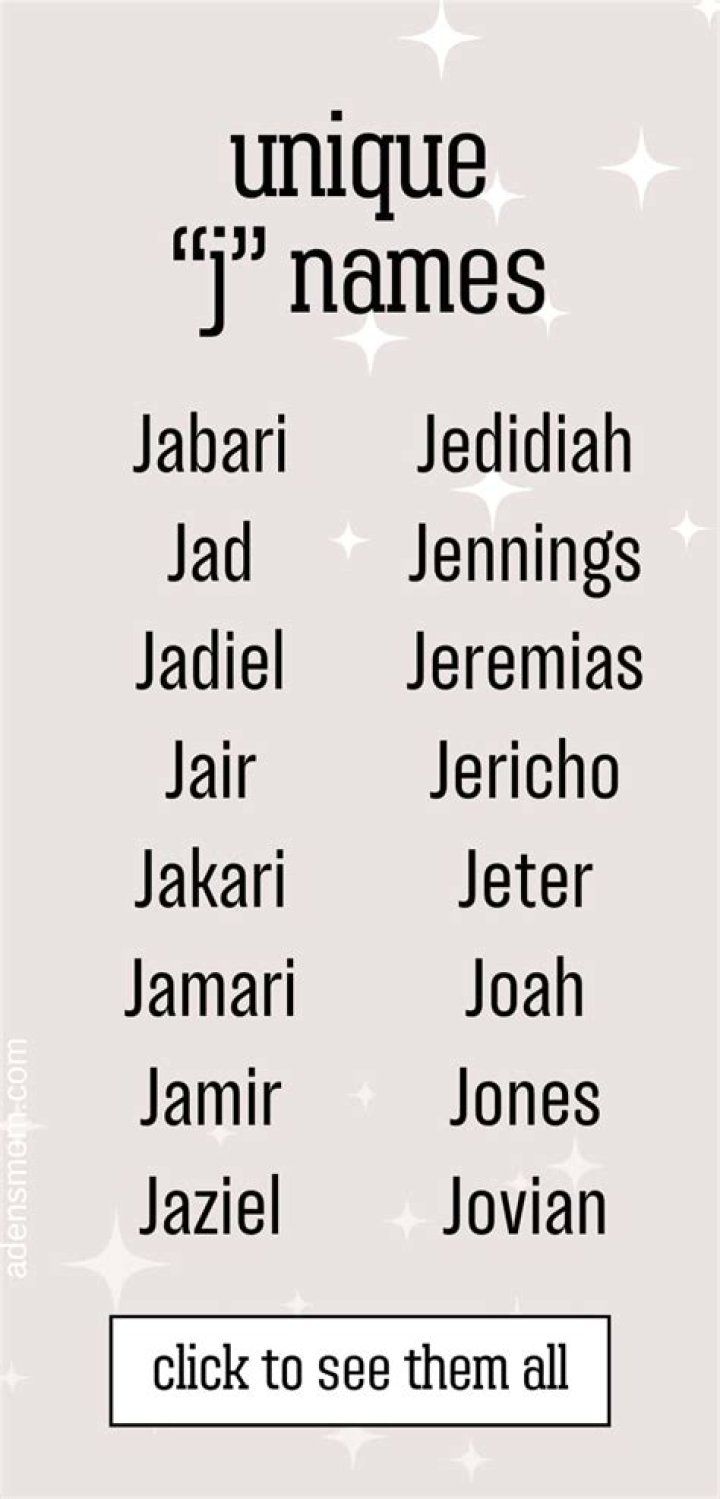 Uncover The Allure Of Black Male Names Starting With J