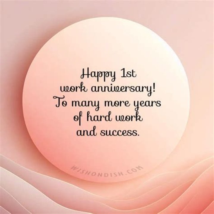 Happy Work Anniversary: One Year Of Dedication And Success!