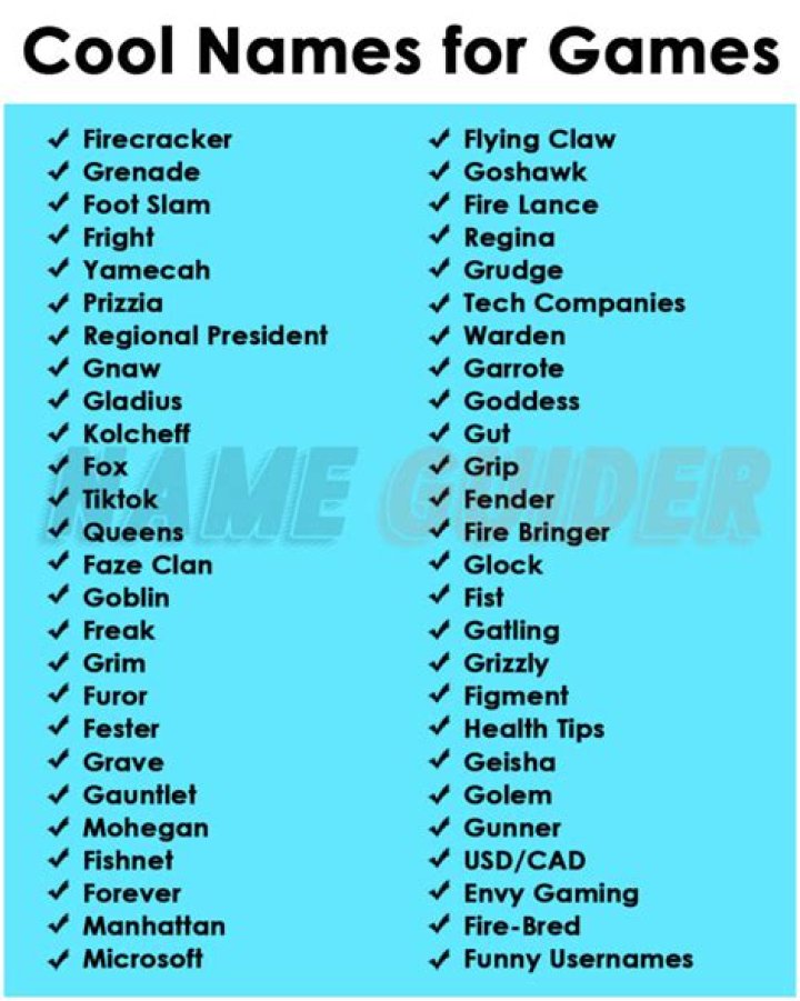 Unique And Badass Game Name Ideas: Unleash Your Creativity