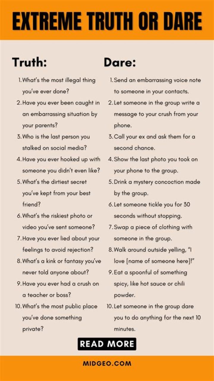 Extreme Truth Or Dare Questions: Unleash Your Inner Wild Side