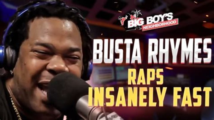 The Lightning Speed Of Busta Rhymes: His Fastest Song Ever