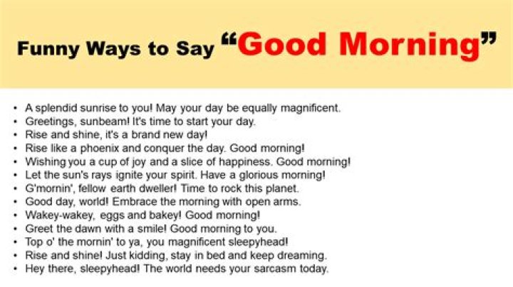 The Ultimate Collection Of Hilarious Good Morning Greetings