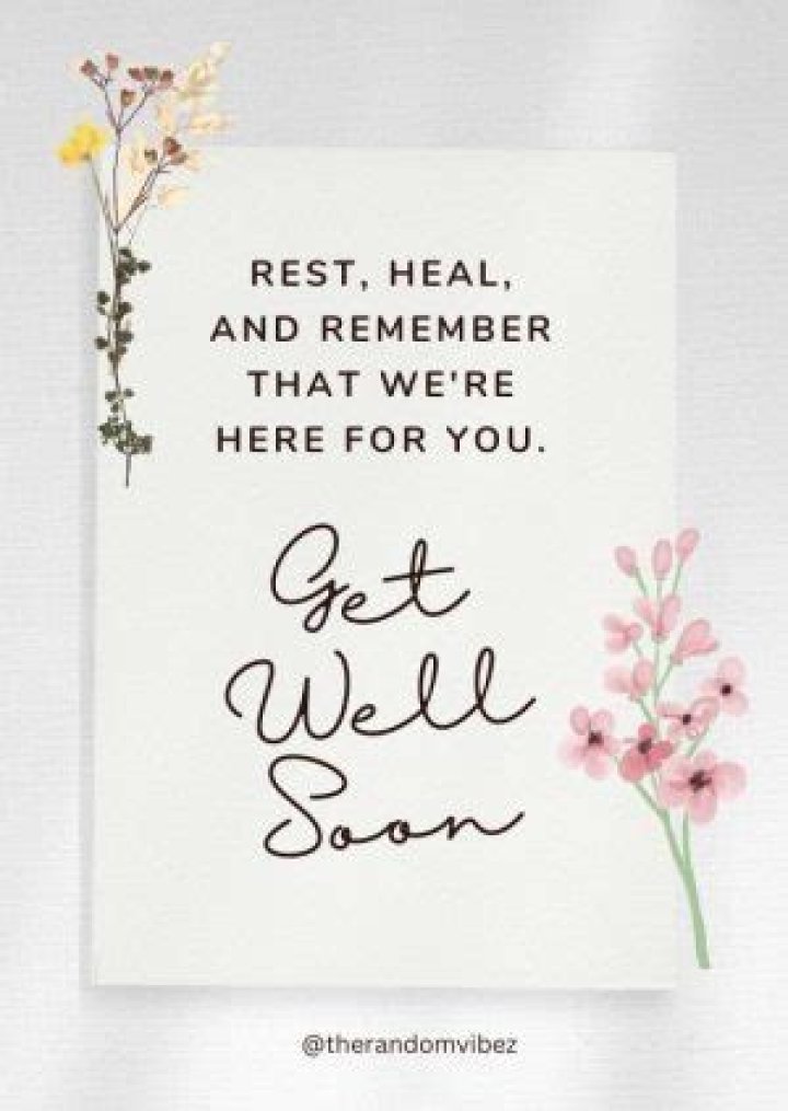 Expressing Well Wishes For A Speedy Recovery After Surgery