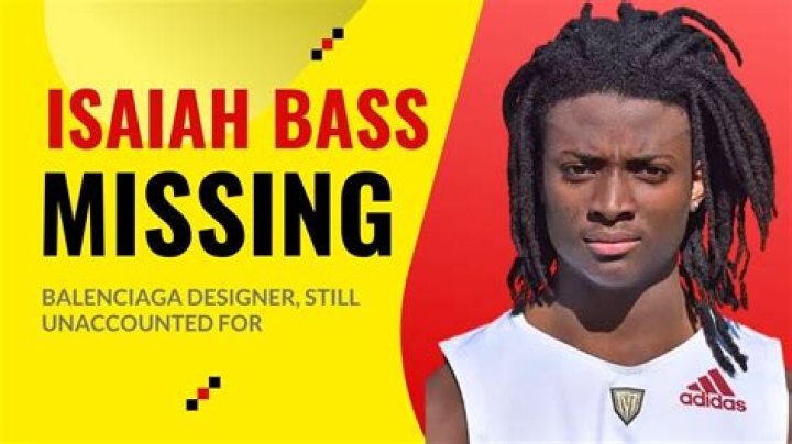 Missing: Isaiah Bass, Help Us Find Him