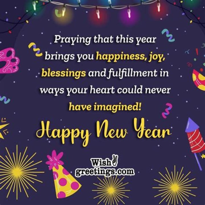 Joyous New Year Wishes And Heartfelt Prayers