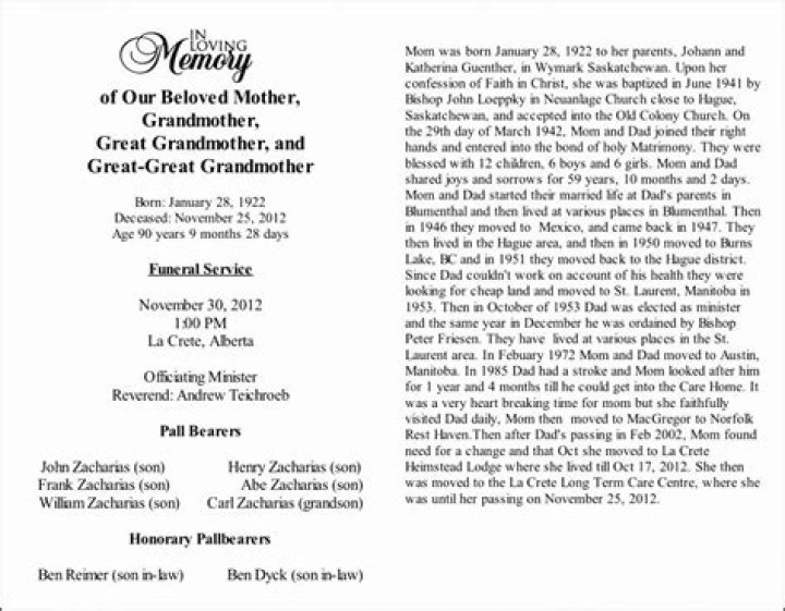 Heartfelt Obituary Ideas To Honor A Cherished Mother