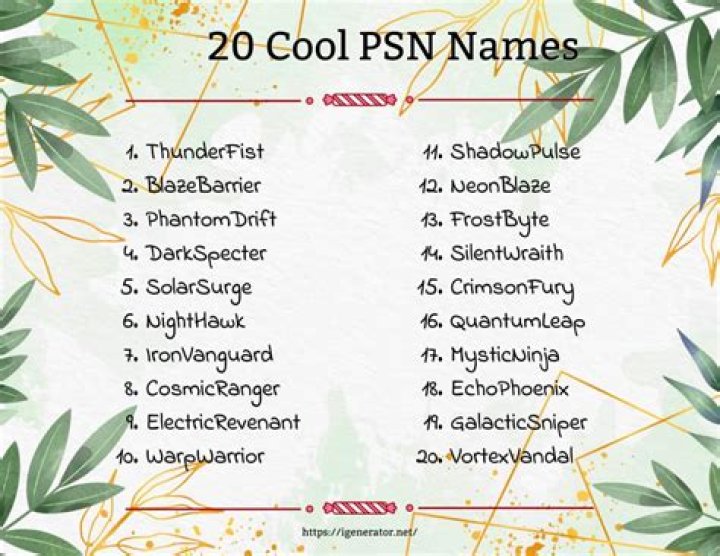 The Ultimate Guide To Creating Unique And Memorable PSN Names