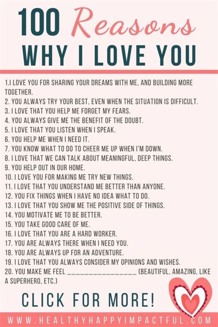 The Ultimate Guide To Reasons Why I Adore You