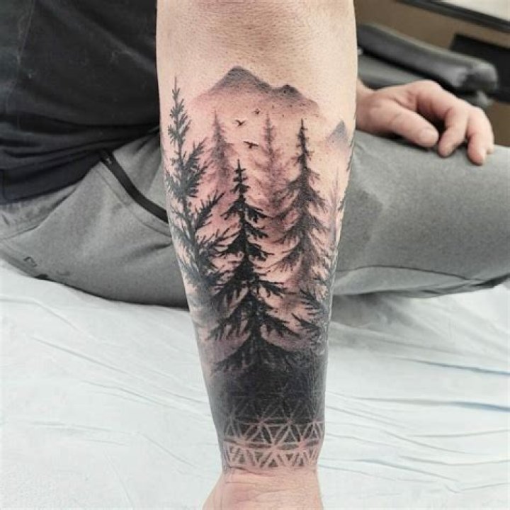 Stunning Tree Line Forearm Tattoos: A Natural Canvas For Artistic Expression