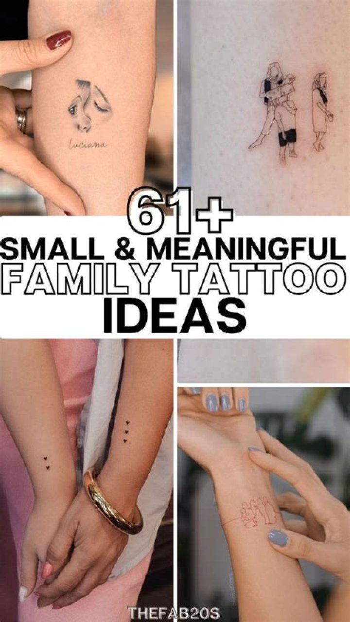 Embrace Your Family With Unique, Small, And Meaningful Tattoos