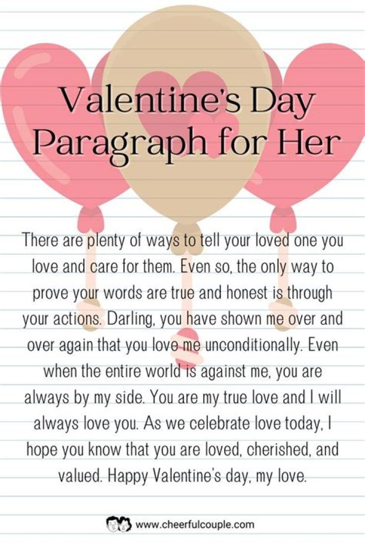 Express Your Love: The Perfect Valentine's Paragraph For Her
